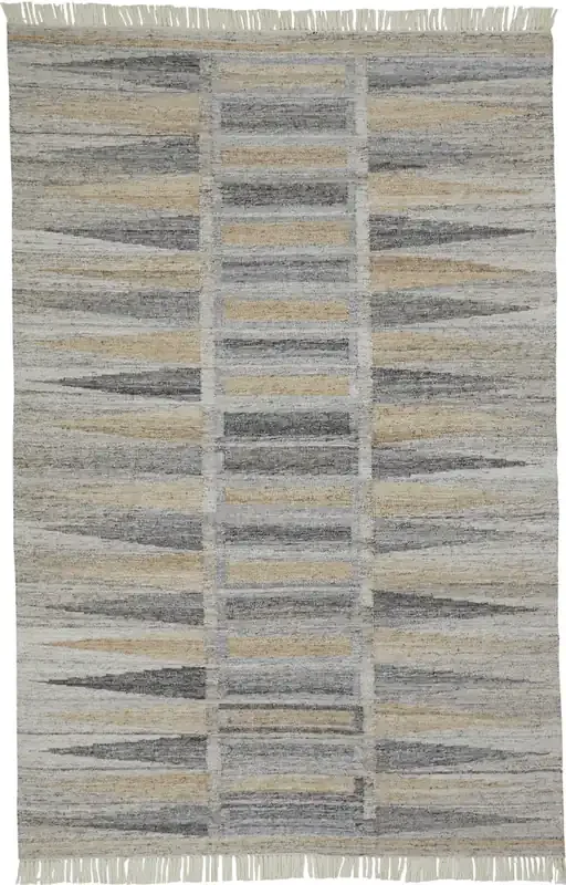 Feizy 0817FGRY Beckett Hand Woven Tan Area Rugs
