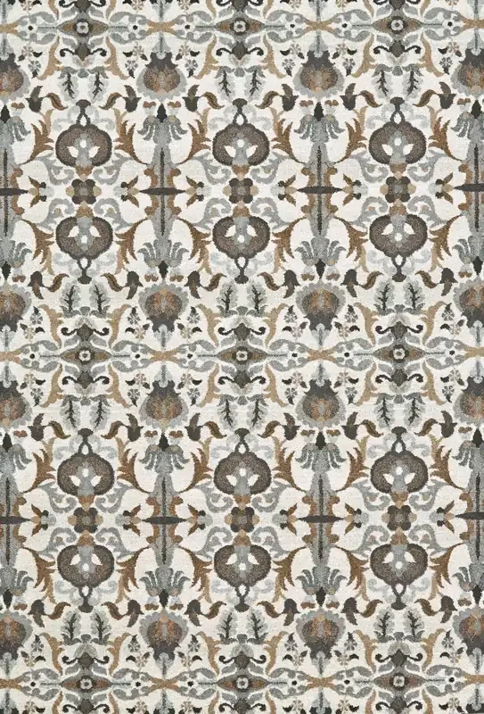 Feizy 3366FGRT Sorel Machine Made Gray / Brown Area Rugs