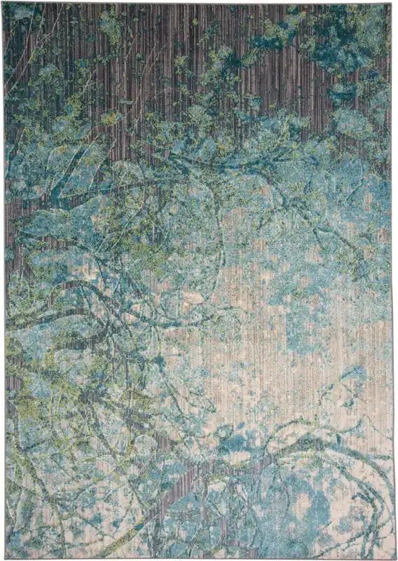 Feizy 3474FCAP Keats Machine Made Blue / Gray Area Rugs