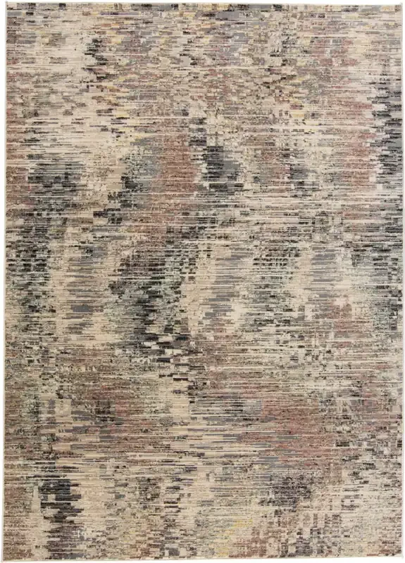 Feizy 3580FCHL Grayson Machine Made Gray / Tan Area Rugs