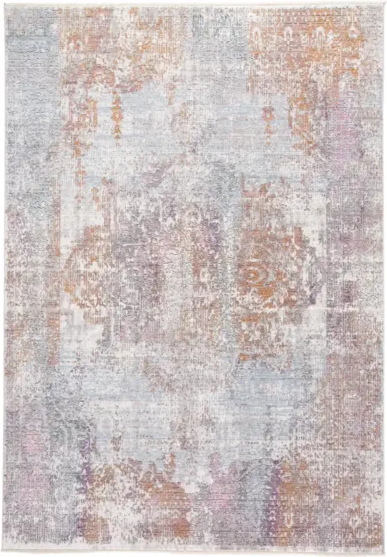 Feizy 3586FDAW Cecily Machine Made Gold / Pink Area Rugs