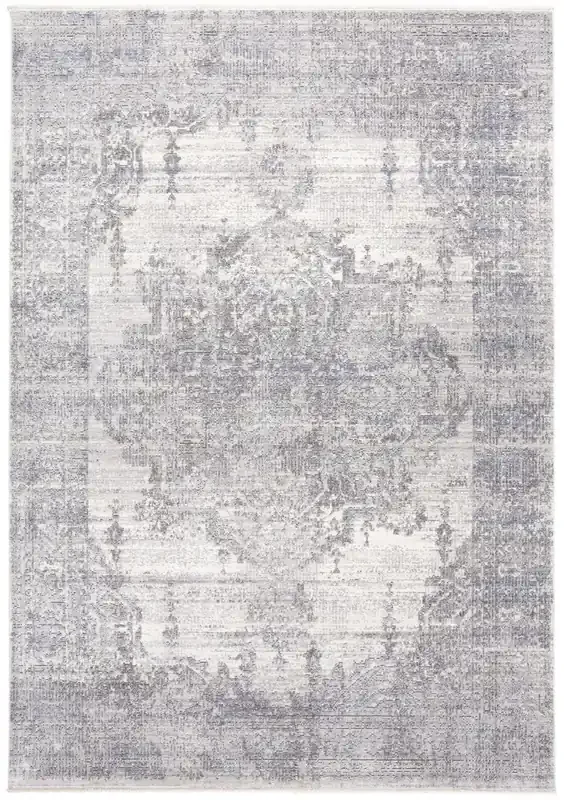 Feizy 3586FGRY Cecily Machine Made Gray / Blue Area Rugs