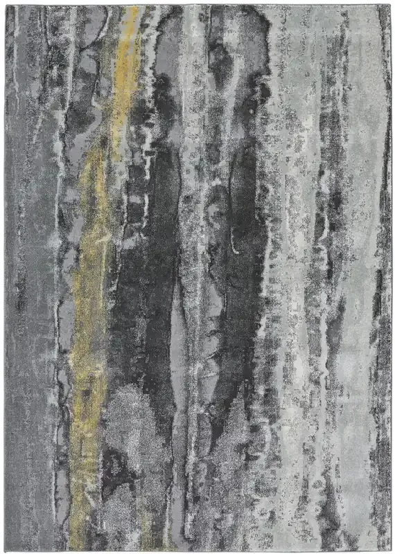 Feizy 3606FASP Bleecker Machine Made Gray Area Rugs