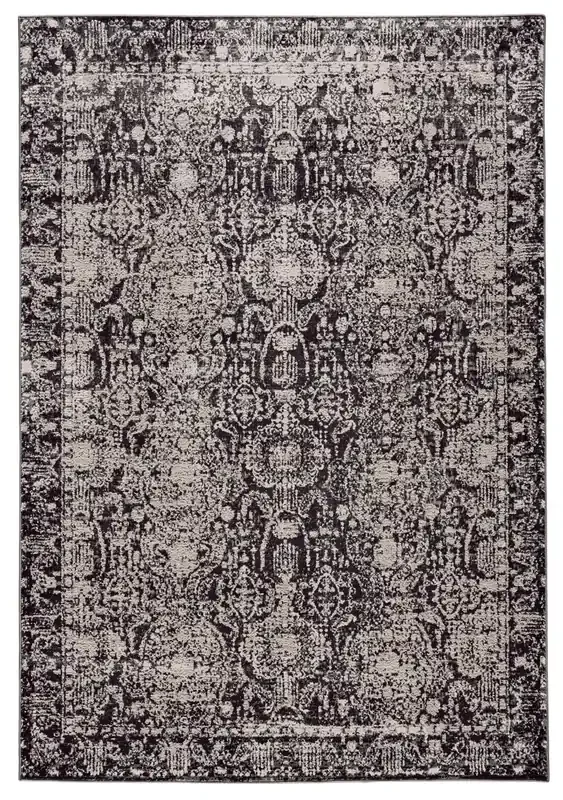 Feizy 3680FCHL Prasad Machine Made Gray / Ivory Area Rugs
