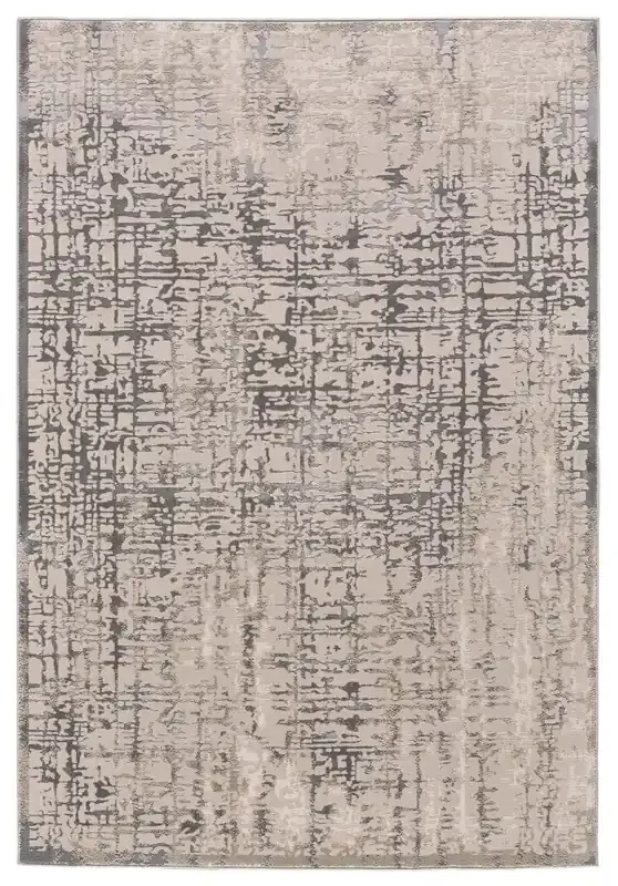 Feizy 3683FGRY Prasad Machine Made Gray Area Rugs