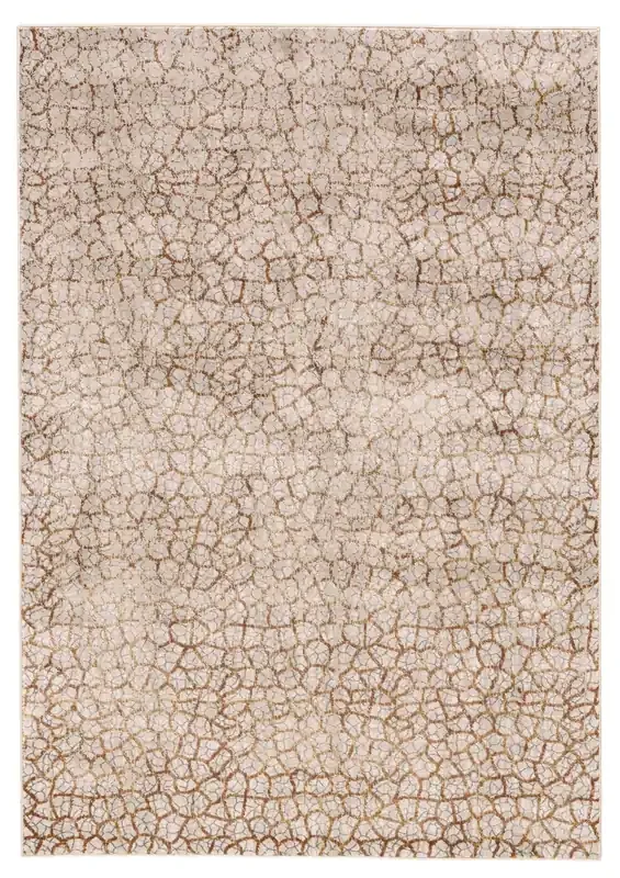 Feizy 3694FLGY Cannes Machine Made Gray / Brown Area Rugs