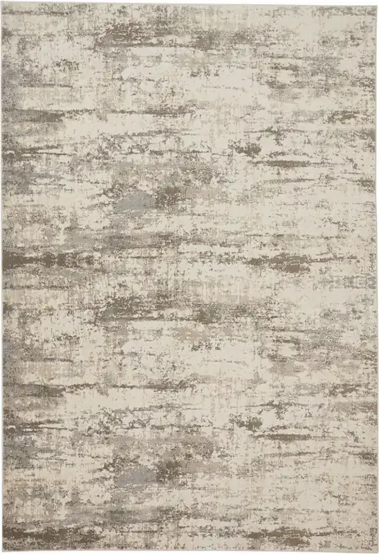 Feizy 3719FSLV Parker Machine Made Ivory / Gray Area Rugs