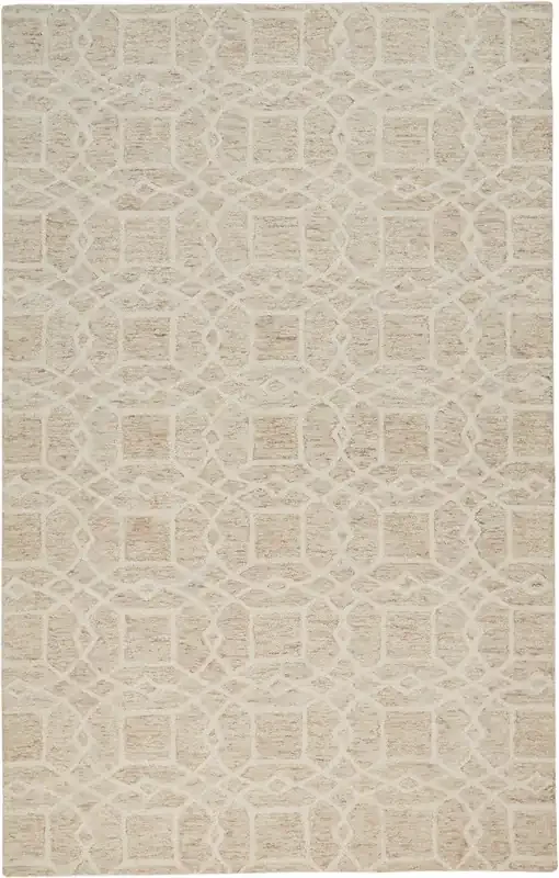 Feizy I8074BGE Rhett Hand Tufted Beige / Ivory Area Rugs