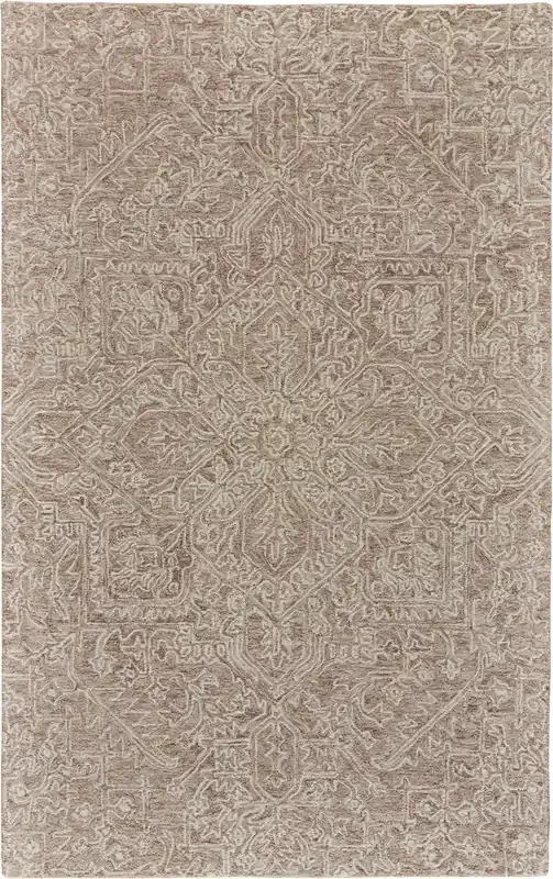 Feizy I8075TPE Rhett Hand Tufted Taupe / Ivory Area Rugs