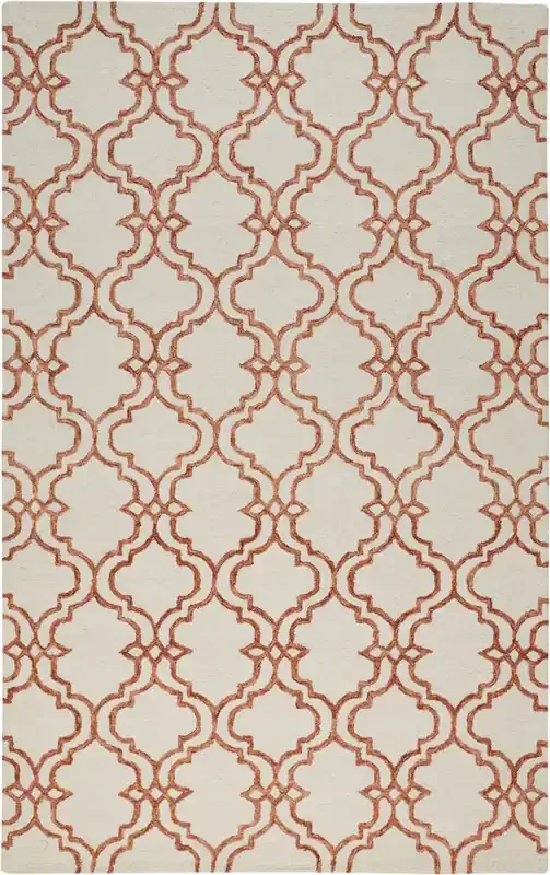 Feizy I8079RST Rhett Hand Tufted Rust / Ivory Area Rugs