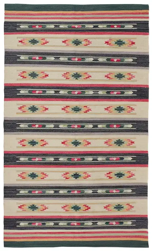 Feizy R0759BLK Bode Flatweave Black / Ivory Area Rugs