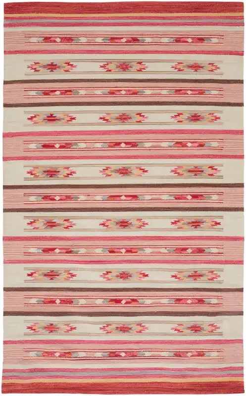 Feizy R0759RED Bode Flatweave Red / Ivory Area Rugs