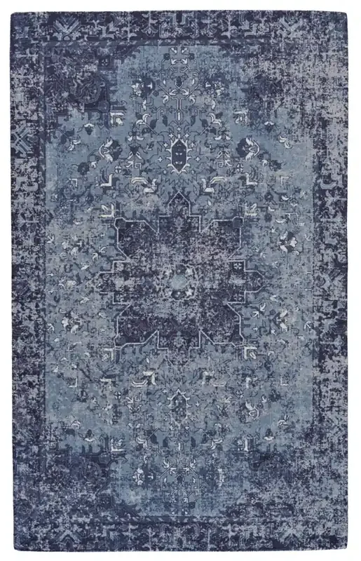 Feizy R8006BLU Boudreau Hand Tufted Blue Area Rugs