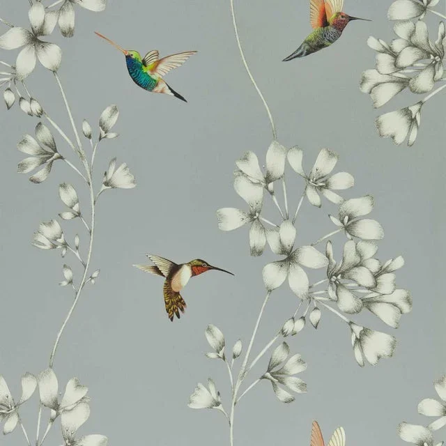 Harlequin Amazilia Wallpaper in French Grey/Stone