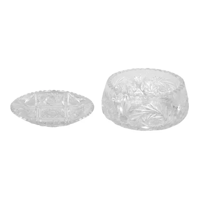 Imperlux Crystal Glass Bowl & Plate