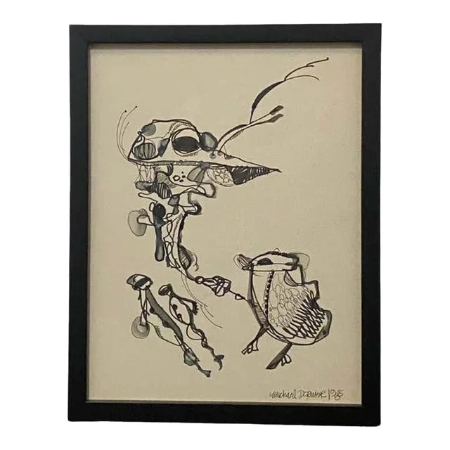Ink Drawing by Californian Artist Michael Dormer