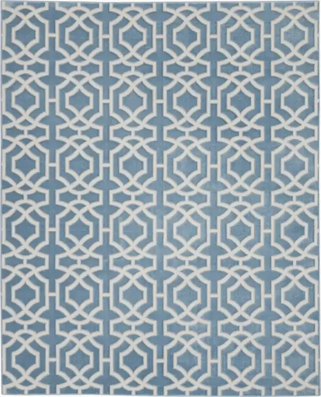 Inspire Me! Home Décor Imhdr Joli Imhr2 Blue White Area Rugs
