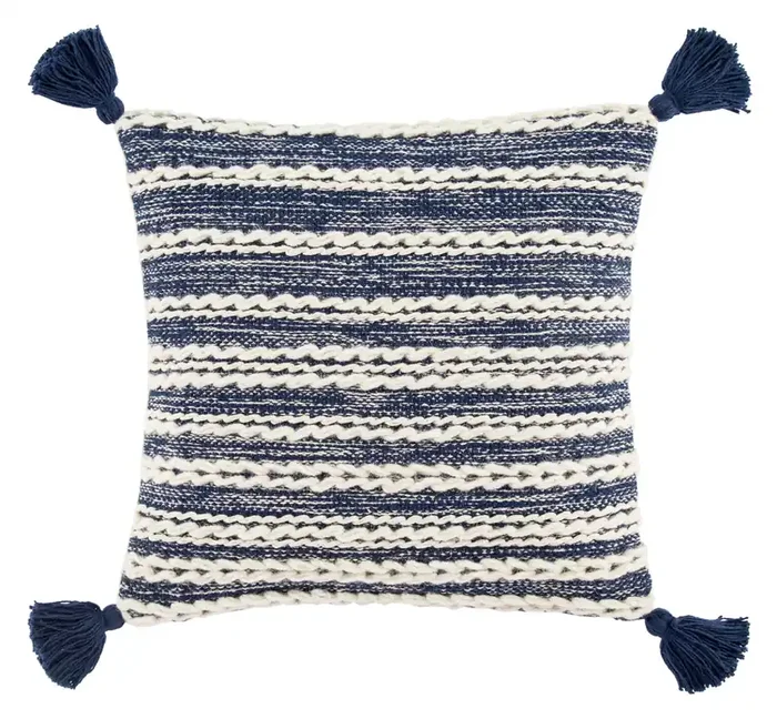Jaipur Living Taviers OMN02 Stripes Blue Pillows