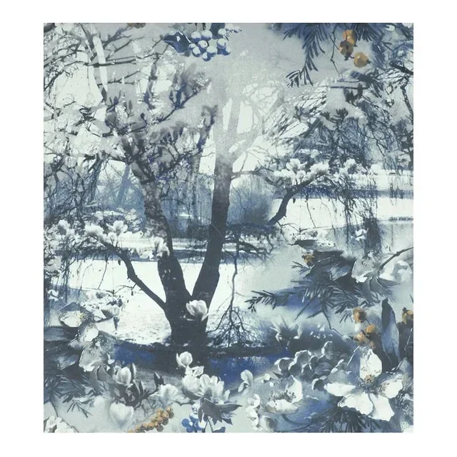 Jean Paul Gaultier for The House of Scalamandré Brume Wallcovering, Encre