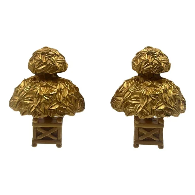 Karl Lagerfeld Bonzaï Gold-toned Clip-on Earrings
