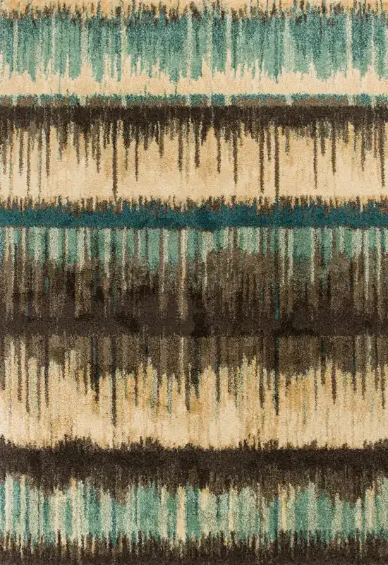KAS Rugs Barcelona 4476 Sand/teal Palma Machine-woven Area Rugs