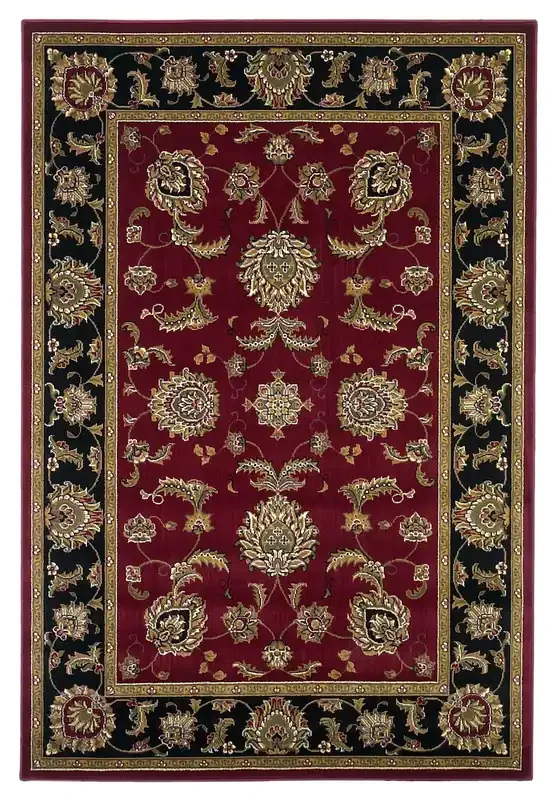 KAS Rugs Cambridge 7342 Red/black Bijar Machine-made Area Rugs