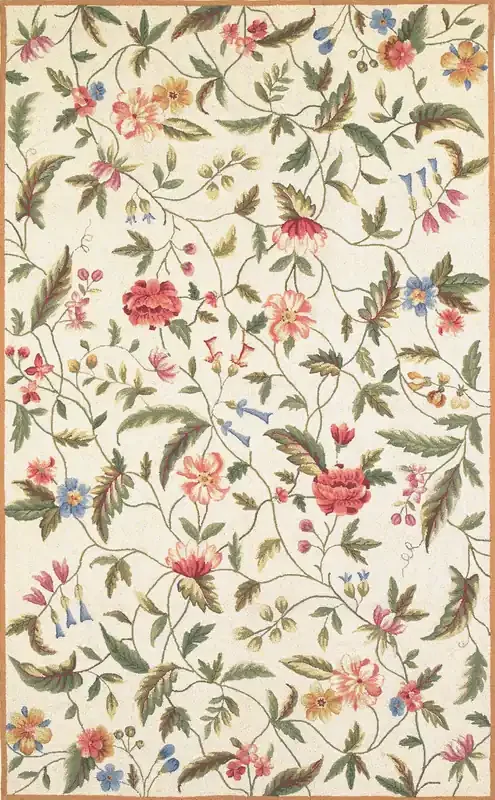 KAS Rugs Colonial 1783 Ivory Springtime Views Hand-hooked Area Rugs