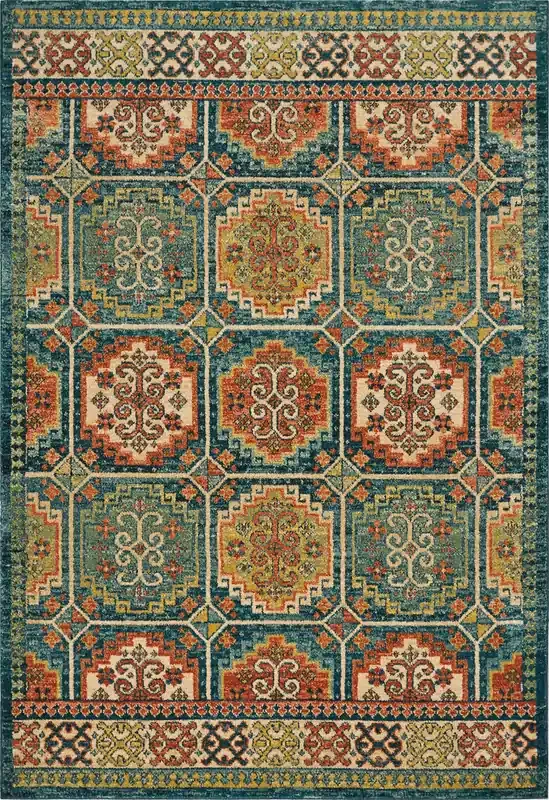 KAS Rugs Cordoba 4445 Teal Marrakesh Machine-woven Area Rugs