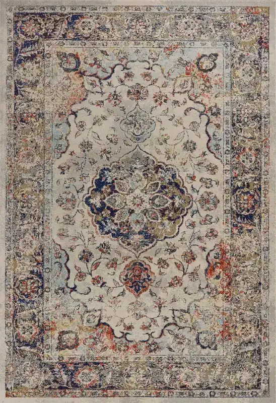 KAS Rugs Corsica 7852 Ivory Delaney Machine-woven Area Rugs