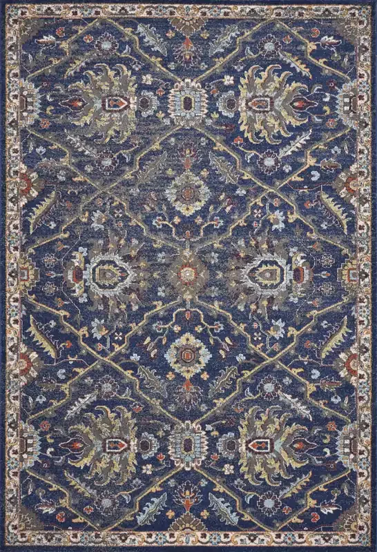 KAS Rugs Corsica 7859 Royal Blue Courtyard Machine-woven Area Rugs