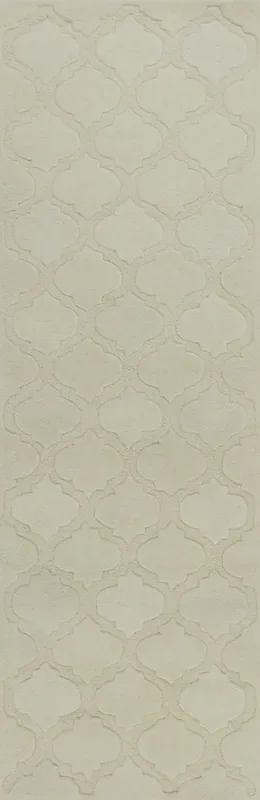 KAS Rugs Eternity 1069 Ivory Arabesque Hand-tufted Area Rugs
