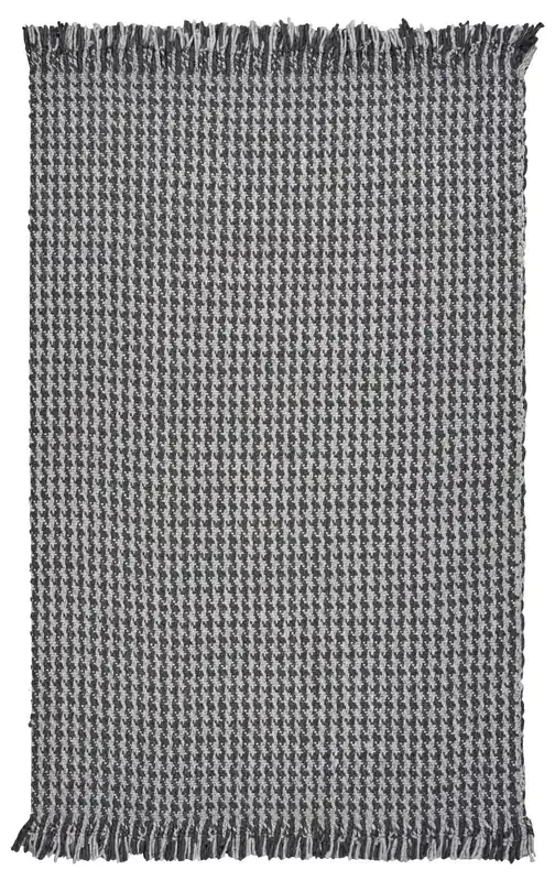 KAS Rugs Maui 1341 Grey Houndstooth Hand-woven Area Rugs