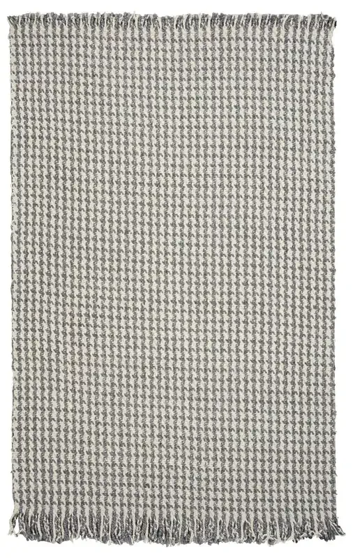 KAS Rugs Maui 1342 Ivory/grey Houndstooth Hand-woven Area Rugs