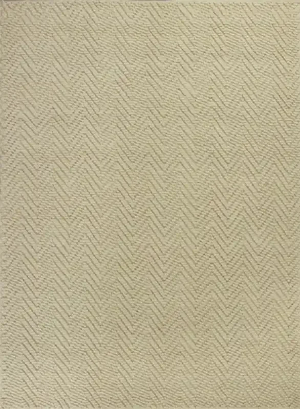 KAS Rugs Porto 1220 Ivory Herringbone Hand-woven Area Rugs