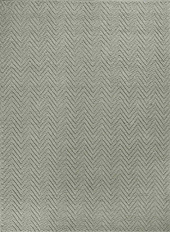 KAS Rugs Porto 1224 Grey Heather Herringbone Hand-woven Area Rugs