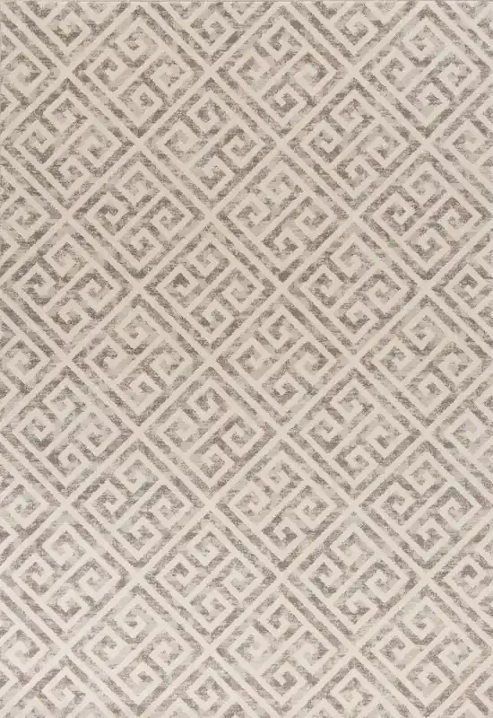 KAS Rugs Reflections 7433 Taupe Greek Key Machine-made Area Rugs