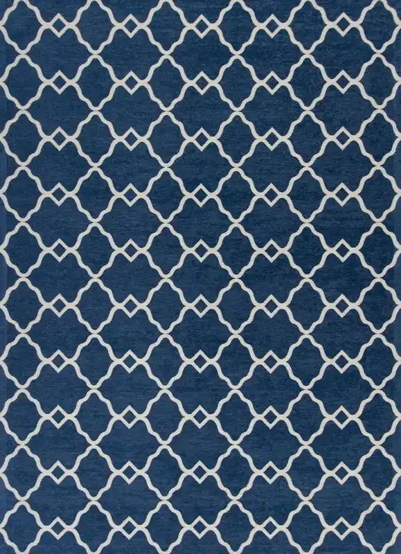 KAS Rugs Retreat 126 Navy Layla Machine-made Area Rugs