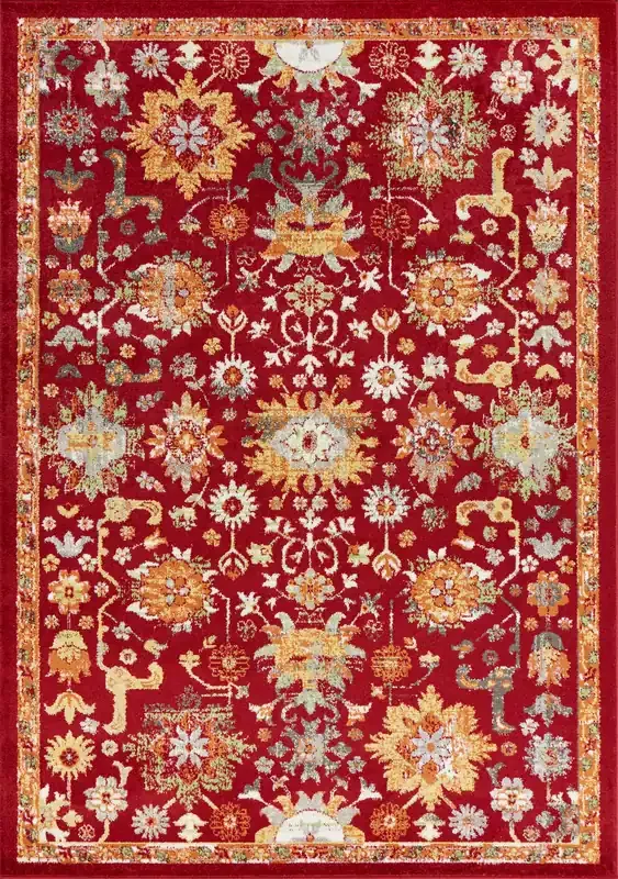 KAS Rugs Skyline 6420 Red Mackenzie Machine-woven Area Rugs