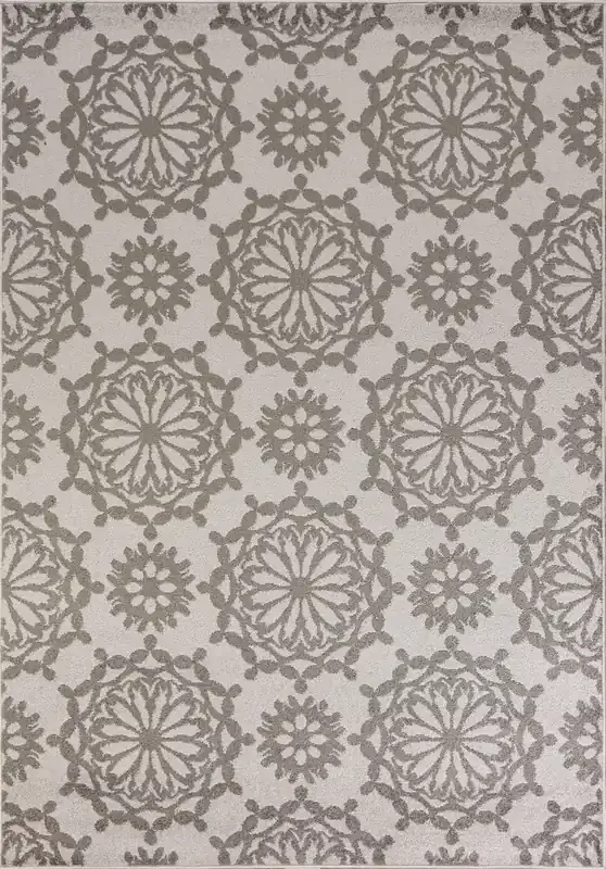 KAS Rugs Skyline 6421 Grey Flora Machine-woven Area Rugs