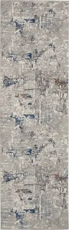 Kathy Ireland Royal Terrace Ki41 Ivory Blue Area Rugs