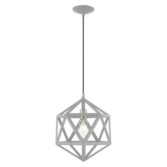 Livex Lighting 1 Lt Nordic Gray Mini Pendant – 41328-80