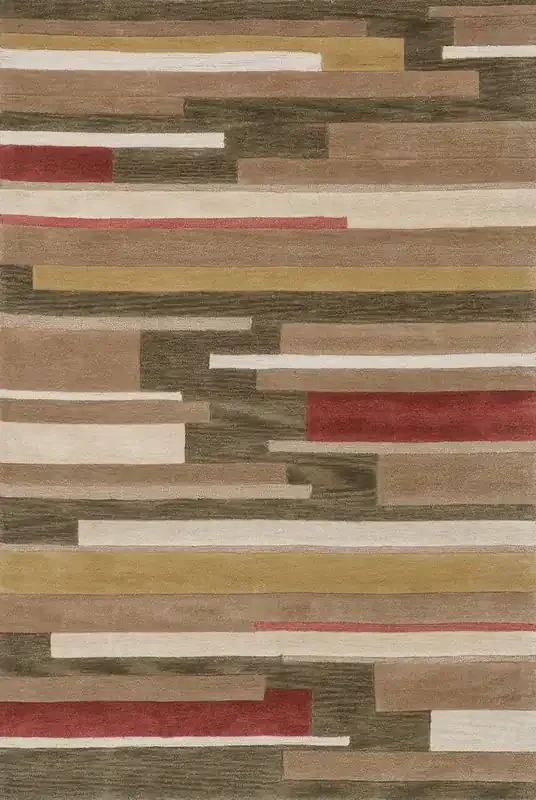 Loloi Abacus Ac-02 Olive / Gold Hand Tufted Area Rugs