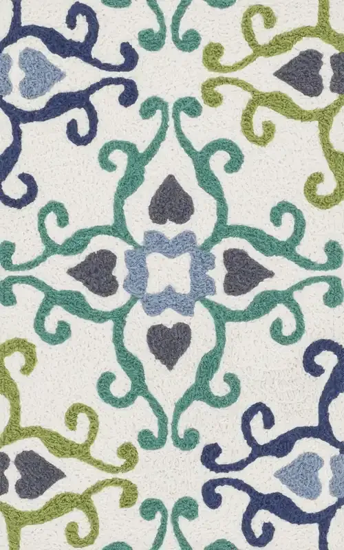 Loloi Angelou Han13 Ivory / Multi Hooked Area Rugs
