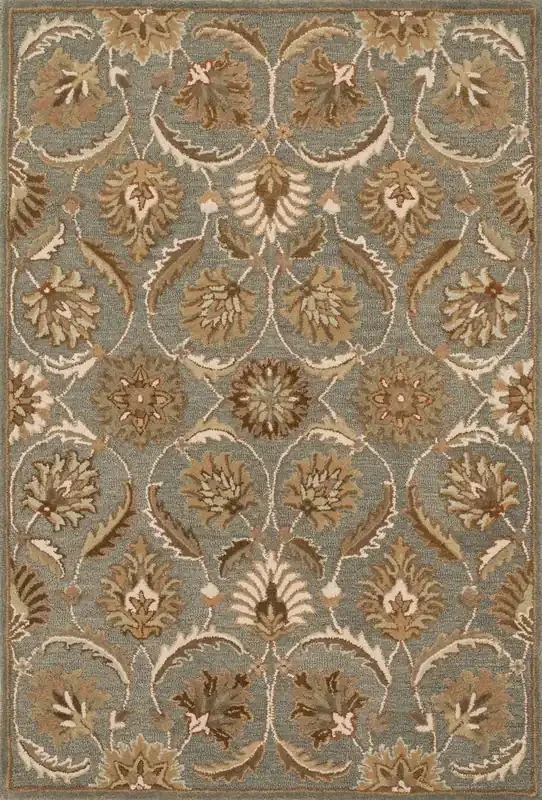 Loloi Ashford Has01 Teal / Multi Hand Woven Area Rugs