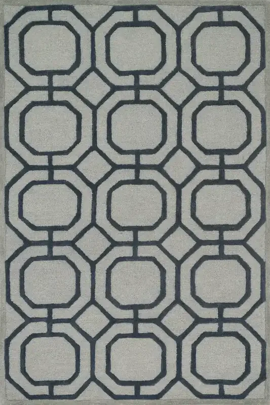 Loloi Celine Hand Woven Cf-08 Grey / Charcoal 7‘-6″ X 7‘-6″ Square