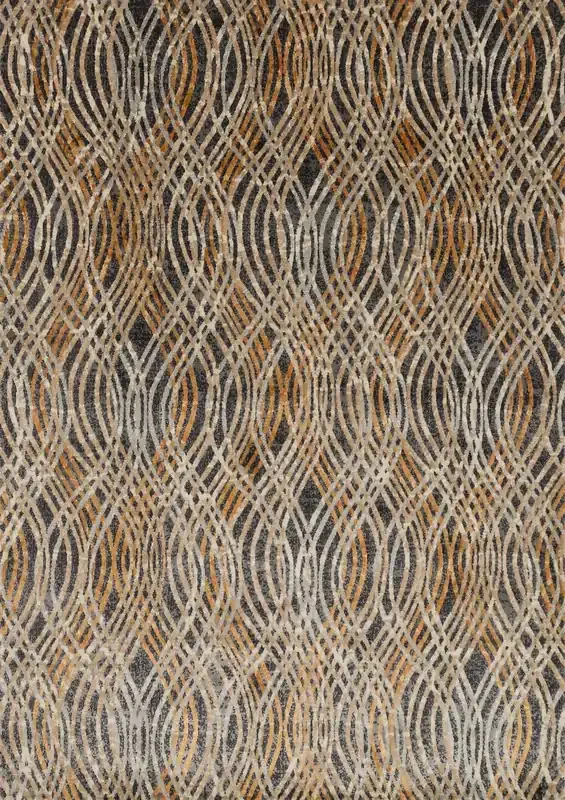 Loloi Dreamscape Dm-02 Charcoal / Gold Power Loomed Area Rugs