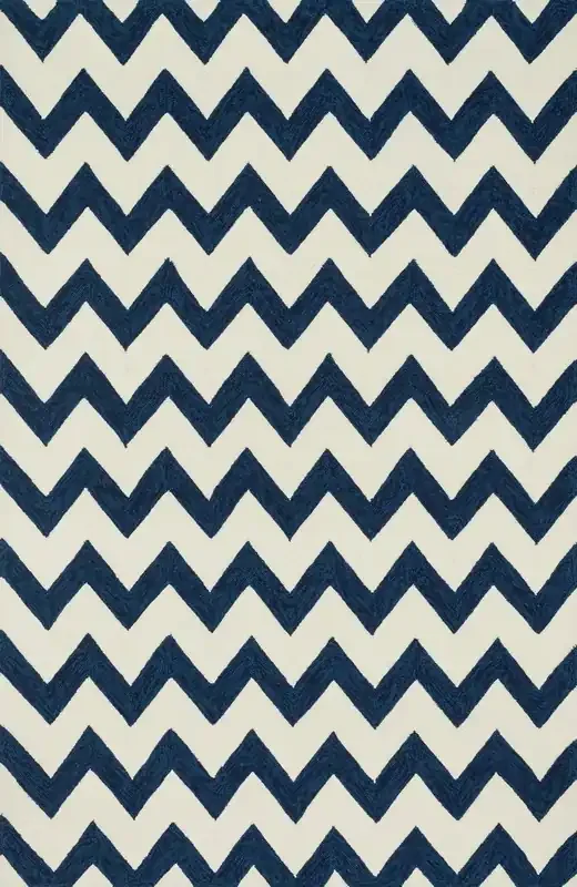 Loloi Venice Beach Vb-17 Ivory / Ink Hooked Area Rugs