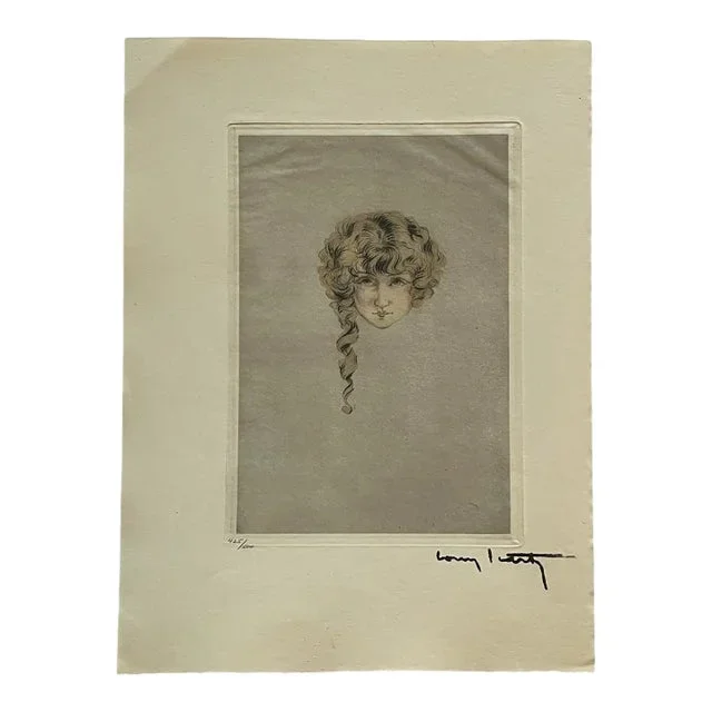Louis Icart – Curly Locks From “L’ingenue Libertine”
