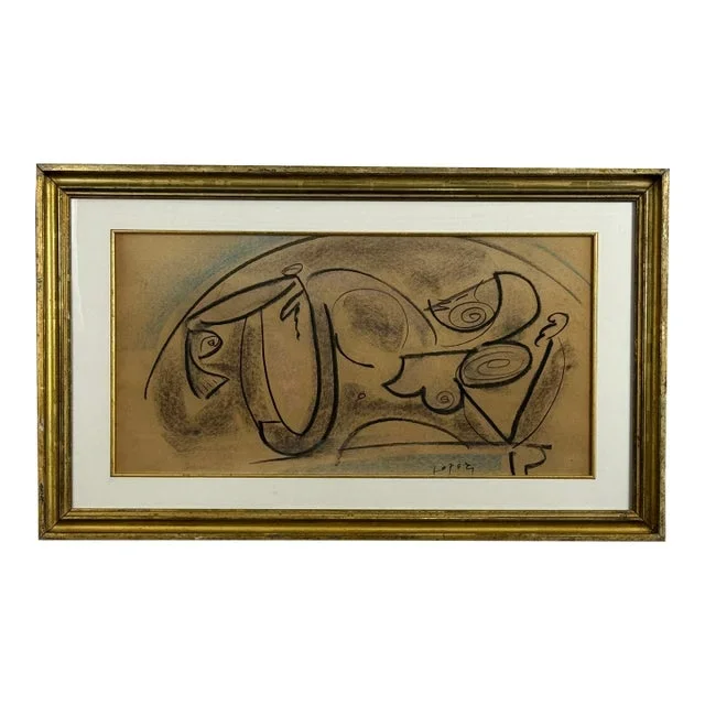 Lucia Lopez Cubist Figuative Study