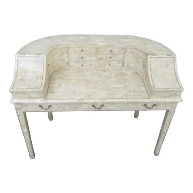 Maitland Smith Tessellated Stone Carlton House Writing Office Desk 5956a
